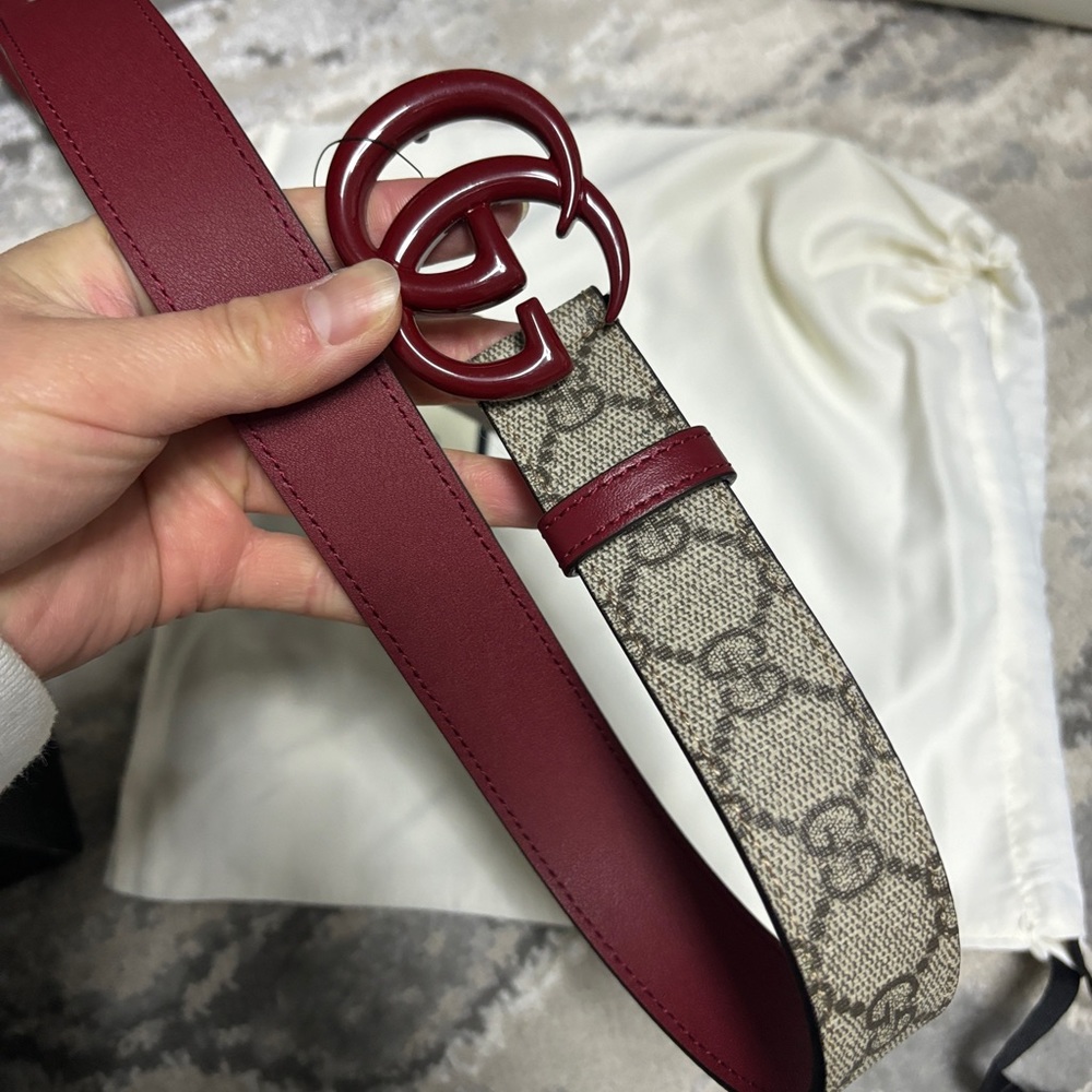 Gucci GG Monogram Canvas Marmont Belt women